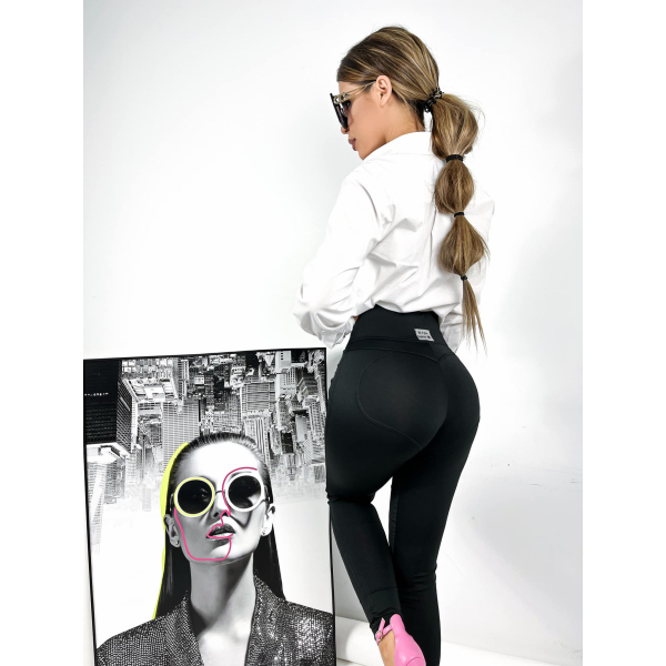 Legginsy PUSH UP/ SERCA / BLACK /  XS - S - M - L - XL